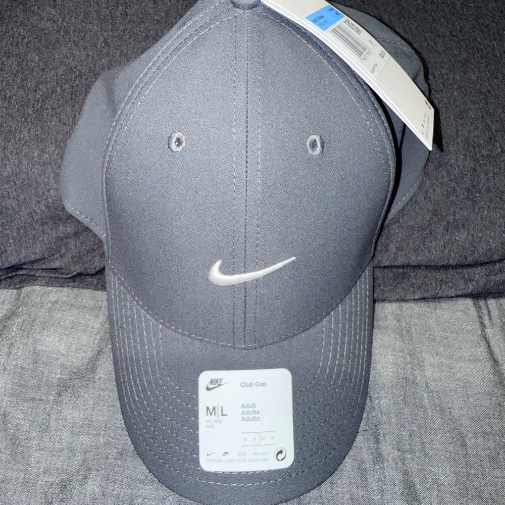 Nike Dark Gray Cap with White Logo
